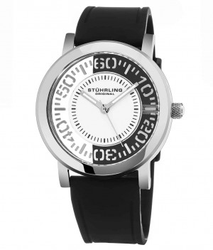 Aviator Stuhrling Winchester 830 Quartz 42mm Classic Hombre Blancas Plateadas | 598462-YGC