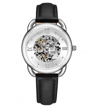 Legacy Stuhrling 3990 Automático 36mm Skeleton Mujer Plateadas Plateadas | 632874-LSE