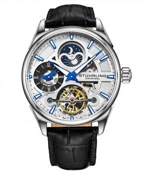 Legacy Stuhrling Special Reserve 3918 Automático 43mm Skeleton Hombre Plateadas Plateadas | 870456-CAY