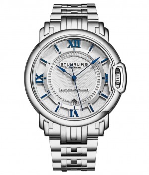 Legacy Stuhrling Swiss Automático Sion 1001 44mm Hombre Plateadas Plateadas | 284570-XCH