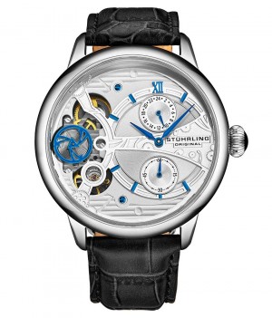 Legacy Stuhrling Vertex 947 45mm Skeleton Hombre Plateadas Plateadas | 904671-XLB