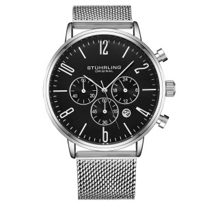 Monaco Stuhrling 3932 Quartz 41mm Deportivo Hombre Gris Negras | 409152-WAI
