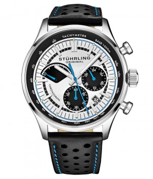 Monaco Stuhrling 934 Quartz 42mm Cronógrafo Hombre Plateadas Plateadas | 923785-YAS