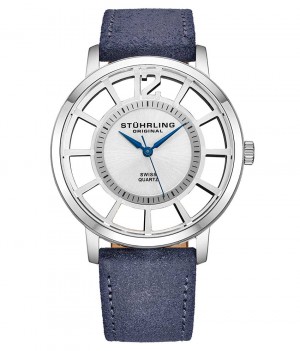 Symphony Stuhrling 388S2 Quartz 40mm Classic Hombre Plateadas Plateadas | 319547-GYQ