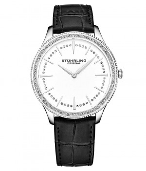Symphony Stuhrling 3985 Quartz 38mm Classic Mujer Plateadas Plateadas | 920618-AEL