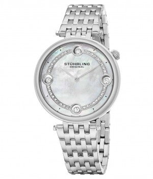 Symphony Stuhrling 716 Quartz 38mm Classic Mujer Plateadas Plateadas | 873259-JEG