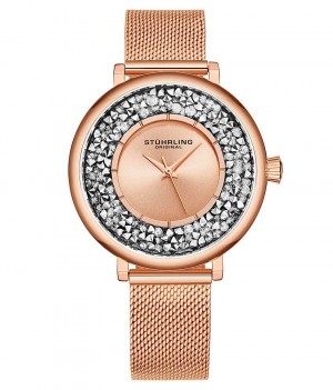Symphony Stuhrling 793A Quartz 38mm Classic Mujer Rosas Rosas | 285674-WHL