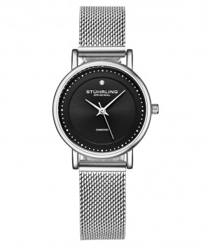 Symphony Stuhrling Lady Casatorra Elite 4005 Quartz 29mm Moda Mujer Plateadas | 209641-QTR