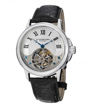 Tourbillon Stuhrling Aureate 541 Hand-wind 42mm Hombre Plateadas Plateadas | 301426-LAP