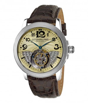 Tourbillon Stuhrling Destiny 350 Hand-wind 45mm Hombre Plateadas | 825490-SJR