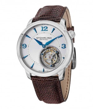 Tourbillon Stuhrling Eclipse 390 43mm Hombre Plateadas Plateadas | 906184-LUZ