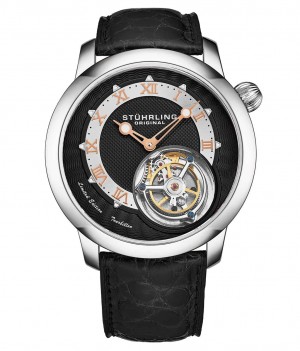 Tourbillon Stuhrling Eclispe 390 43mm Limited Edition Hombre Negras | 840351-COW