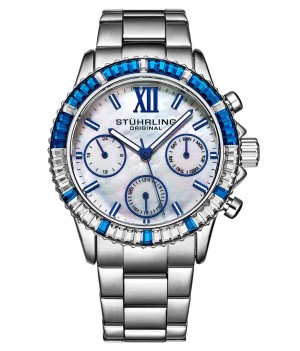 Vogue Stuhrling 3959 Quartz 39mm Moda Mujer Plateadas Plateadas | 103984-BEH